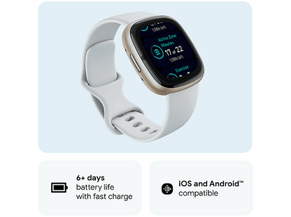 FITBIT SENSE 2 AZUL ORO — Smartwatch, 4.05 cm, Aluminio