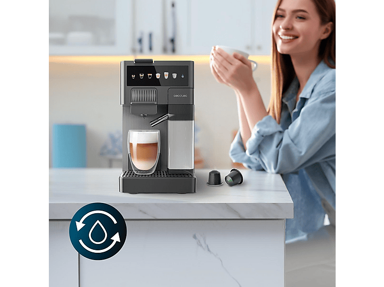 CECOTEC 1852_FREESTYLE LATTE — Cafetera de cápsulas, 1350 W, Multicolor, 20 bar, 400 ml