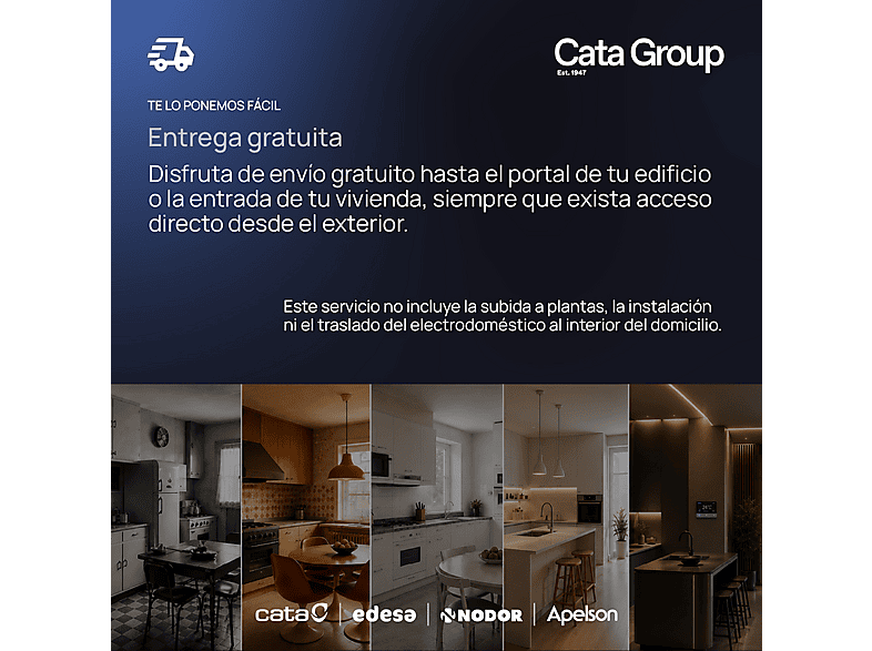 CATA 2078801 JUNO+ 7000 GWH. — Campana decorativa, 6 velocidades, 562 m³/h, 70 cm, Blanco