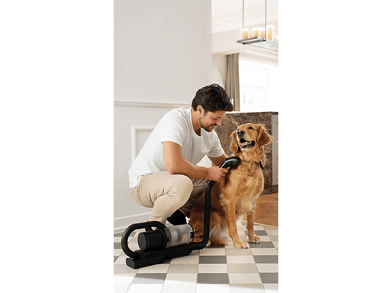 NILFISK S1 Pet Care — Aspiradora escoba sin cable, 550 W, Potencia de succión 550 W, Negro, Depósito 0,8 l