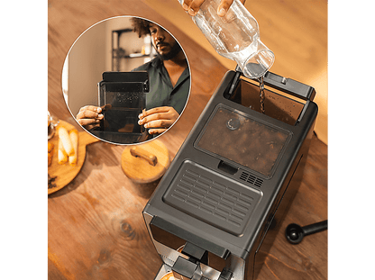 CECOTEC Cremmaet Latte — Cafetera superautomática, 1300 W, Negro, 19 bar, 400 ml