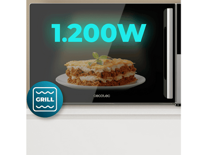 CECOTEC Convection 2500 Touch — Microondas, 2200 W, Negro, 25 l
