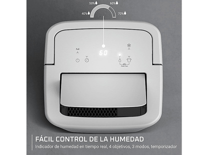ROWENTA Extreme Dry Compact DH5250 — Deshumidificador, 14L/día, Superficie 40m², Silencioso, Blanco
