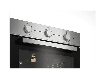 BEKO BBSE12120XD — Pack Horno + Placa, 59 cm, Inox, Horno Multifunción, 72 l