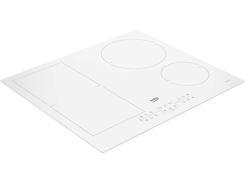BEKO — Placa de inducción, Blanco, Placa inducción- Beko HII64200FMTW, 4 zonas + 1 FlexiZone, IndyFlex
