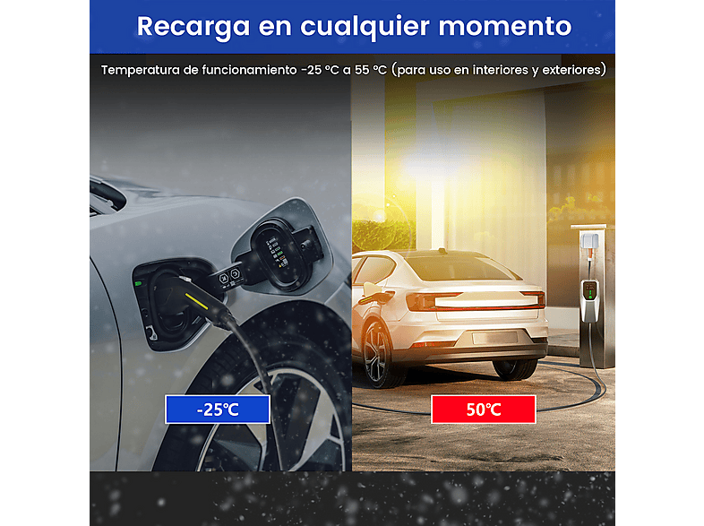 SMORGR 8 M 11kW 16A IP67 Tipo 2 — Cargadores vehículos eléctricos, plateado