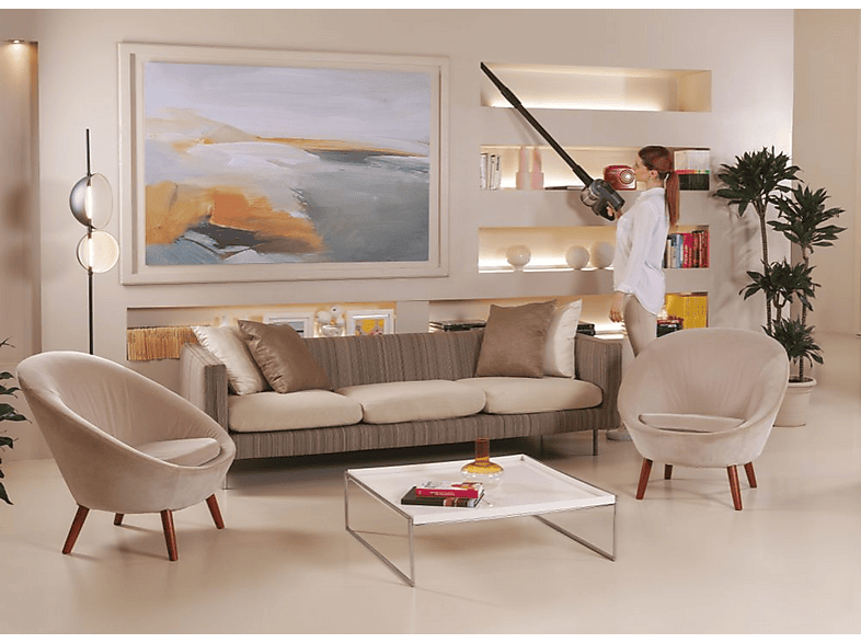 HOOVER HF401P 011 — Aspirador sin bolsa, 190 W, Bicolor, Potencia de succión 80 AirWatt, Depósito 0,7 l