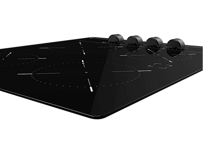TEKA TBC 64000 XFL — Placa vitrocerámica, Zona grande 18 cm, 60 cm, Negro, 4 zonas