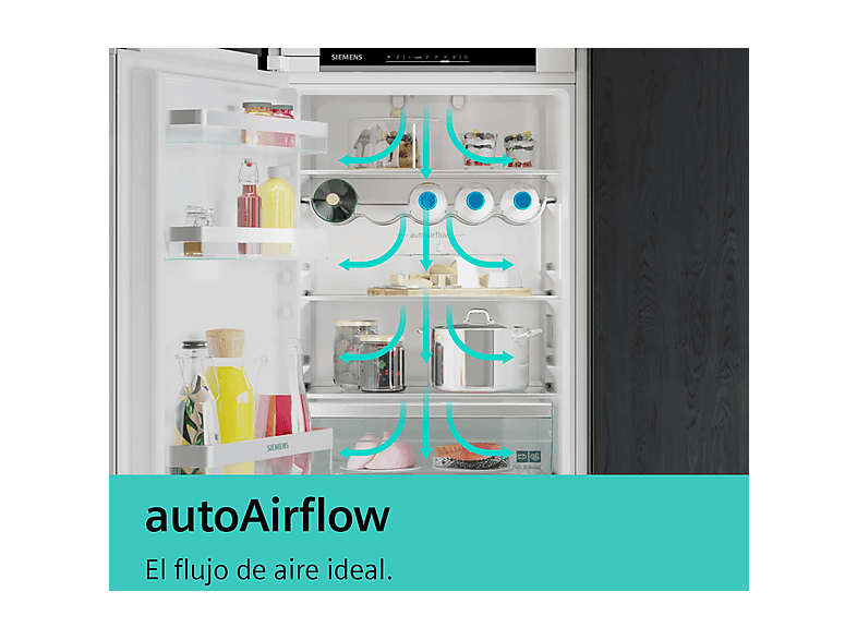 SIEMENS KI86NHFE0 — Frigorífico combi, Altura 177,2 cm, Blanco, No Frost, Capacidad 260 l