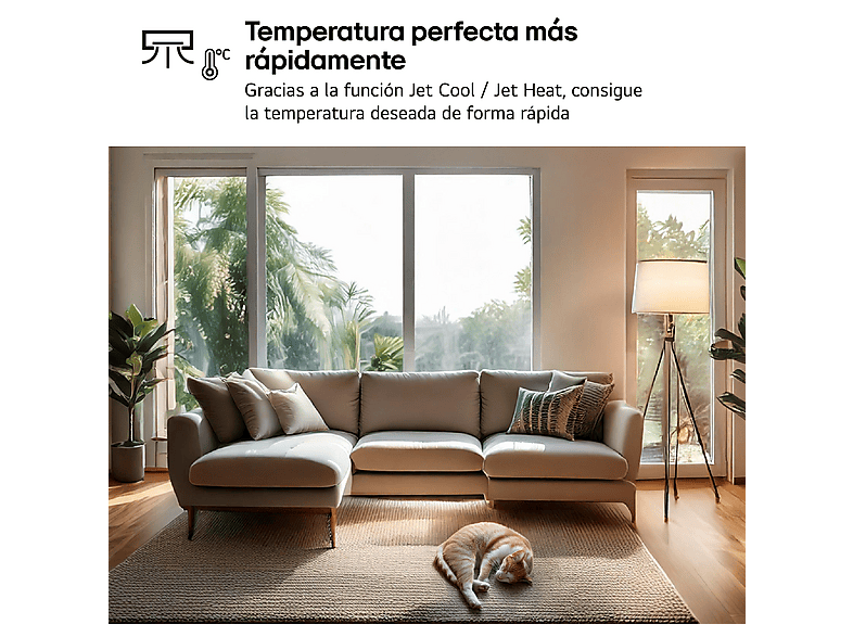 LG WIFIECO12.SET — Aire acondicionado Split 1 x 1, Blanco, 2967 fg/h, ThinQ