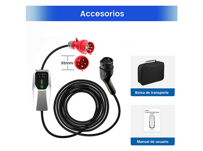 SMORGR 8 M 11kW 16A IP67 Tipo 2 — Cargadores vehículos eléctricos, plateado
