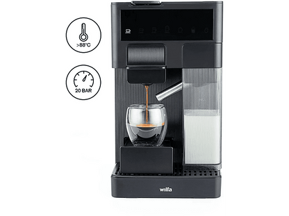 WILFA Volo Multi Coffee Machine — Cafeteras multicápsulas, 1350 W, Negro, 20 bar, 350 ml