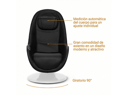 MEDISANA RS 660 — Sillón de masaje, Peso máximo 120 kg, Niveles de funcionamiento: 3, negro