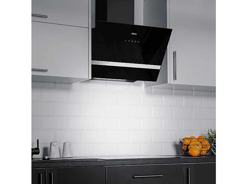 CIARRA VM6736HB — Campana Decorativa, 4 velocidades, 650 m³/h, 595 mm, Negro