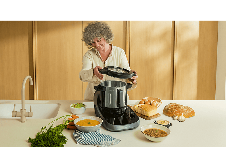 CECOTEC Mambo CooKing Total Gourmet — Robot de cocina, 2200W, Dispensador, Autolimpieza, Inox
