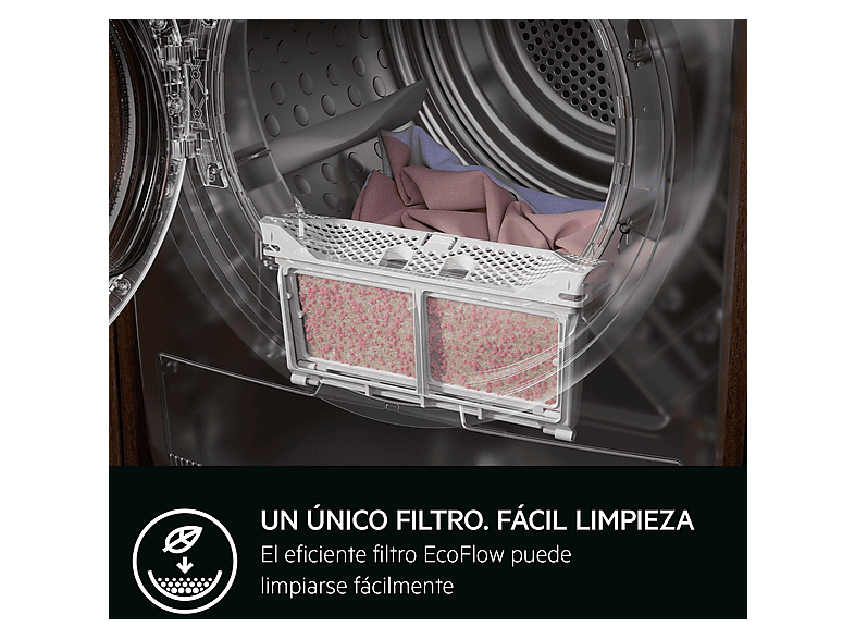 AEG Series 7000 TR719G2PB — Secadora bomba de calor, Eléctrico, 9 kg, Blanco