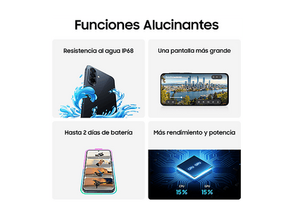 SAMSUNG Galaxy A57 — Smartphone, 256 GB, 8 GB RAM, 5000 mAh, Azul Oscuro
