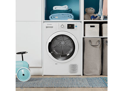 INDESIT YT M11 83K RX EU — Secadora bomba de calor, 8 kg, 15 programas, Blanco