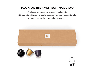DE LONGHI — Cafetera de cápsulas, De'Longhi Nespresso® Gran Latissima EN640.W, 1400W, Blanco, 19 bar