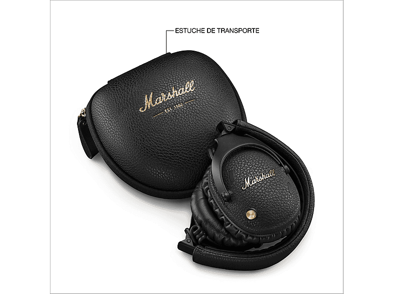 MARSHALL Monitor III A.N.C. — Auriculares inalámbricos, Circumaurales, Plegables, Negro, Bluetooth 5.3