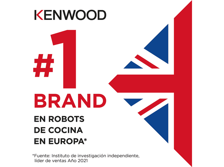 KENWOOD- — Robot de cocina, 1000 W Bol de 5 l, Rojo, Kenwood kMix KMX750RD, Amasadora de repostería
