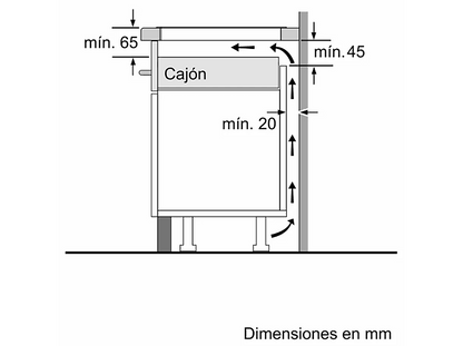BOSCH PIE875HC1E — Placa inducción, 28 cm, 80 cm, Negro, 4 zonas