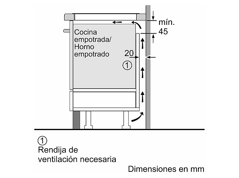 BOSCH PIE631HC1E — Placa inducción, 21 cm, Black, 4 zonas, Control DirectSelect