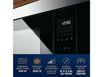 ELECTROLUX CMS4253TMX — Microondas, 1450 W, Gris, 23 l