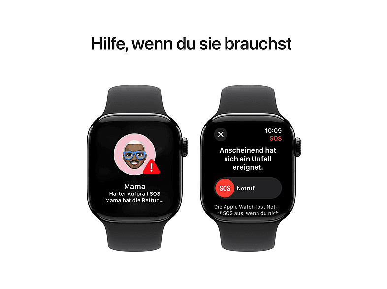 APPLE Watch Series 10 — Smartwatch, Aluminio, Negro, S/M