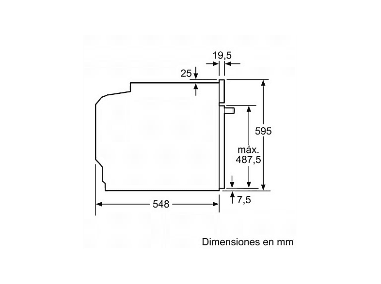 BOSCH HBG578EW7 — Horno multifunción, Integrable, Pirolítico, 59 mm, White