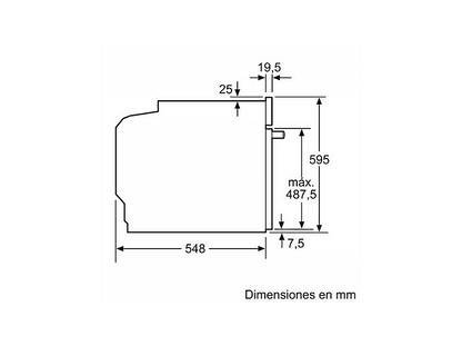 BOSCH HBG578EW7 — Horno multifunción, Integrable, Pirolítico, 59 mm, White