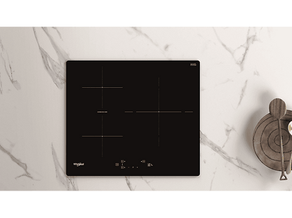 WHIRLPOOL WB Q4860 NE — Placa inducción, Zona grande 30 cm, 59 cm, Negro, 3 zonas
