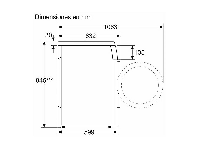 BALAY 3TS993BT — Lavadora carga frontal, 9 kg, 15 programas, Blanco, 1151 rpm