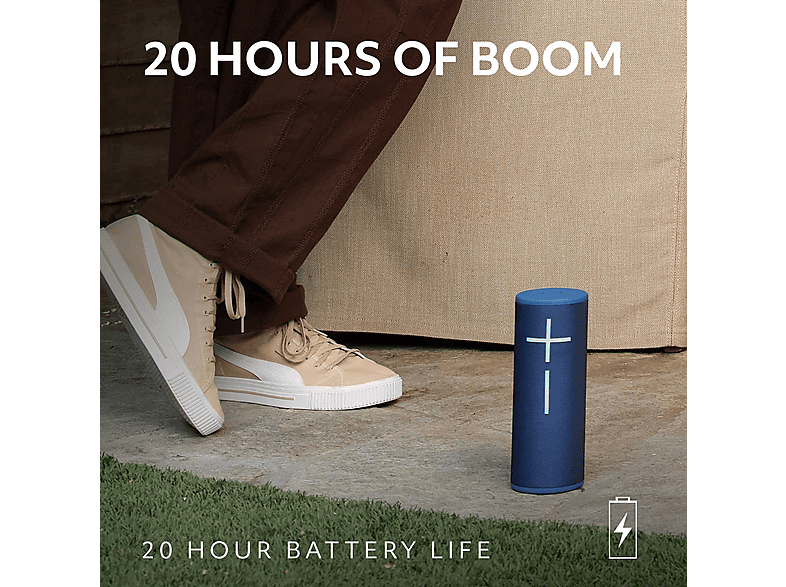 ULTIMATE EARS MEGABOOM 4 BLACK — Altavoz inalámbrico, 0 W, Bluetooth, Negro, 20 horas