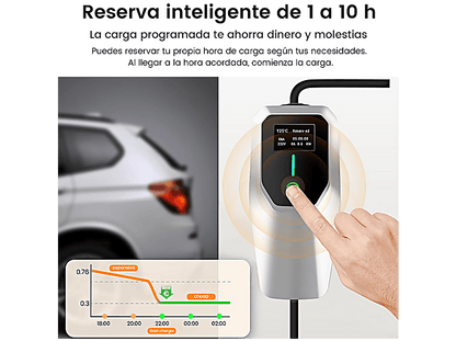 SMORGR 22KW 6A-32A,Tipo 2,IP67 — Cargadores vehículos eléctricos, Negro