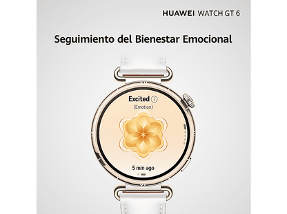 HUAWEI Watch GT6 — Smartwatch, 41mm, Bluetooth, Blanco, Pantalla AMOLED