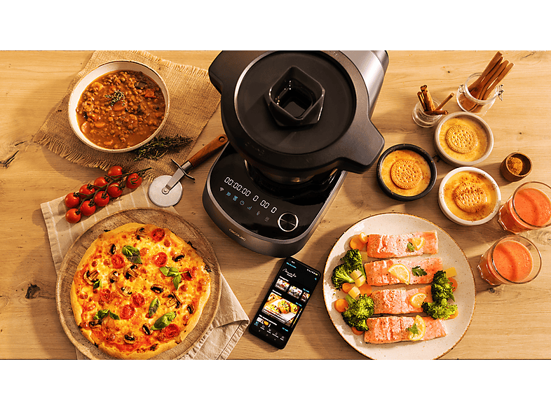 CECOTEC Mambo 11090 Habana — Robot de cocina, 1600W, Negro, 3.3 l, 37 funciones