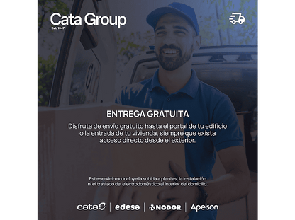 CATA SYGMA 7010 BK — Campana decorativa, 4 velocidades, 802 m³/h, 70 cm, Negro