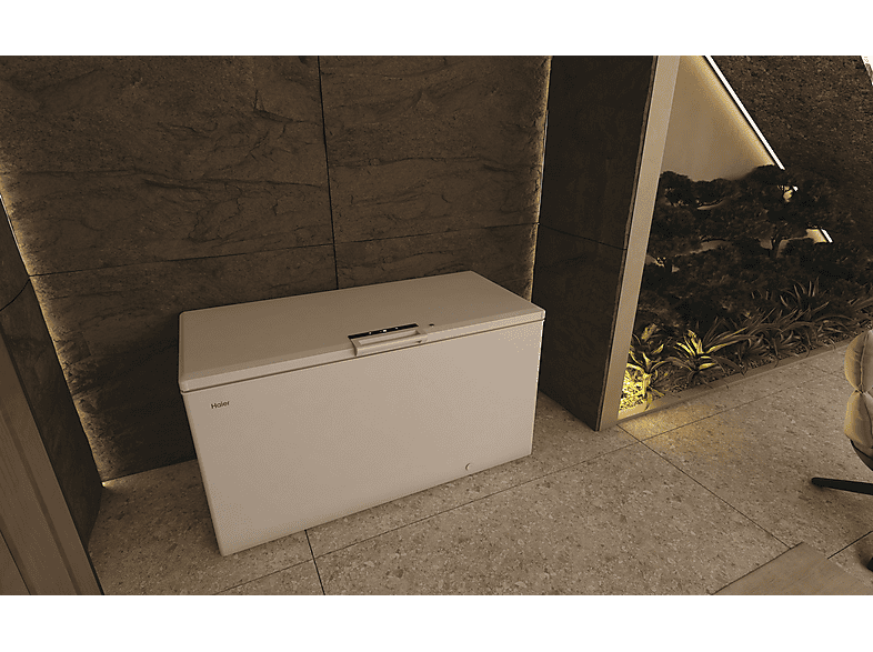 HAIER HCE520E — Congelador horizontal, 890 mm, Blanco