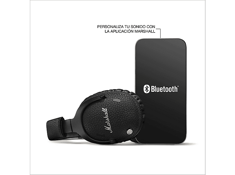MARSHALL Monitor III A.N.C. — Auriculares inalámbricos, Circumaurales, Plegables, Negro, Bluetooth 5.3