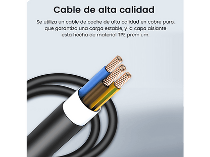 SMORGR 22KW 6A-32A,Tipo 2,IP67 — Cargadores vehículos eléctricos, Negro