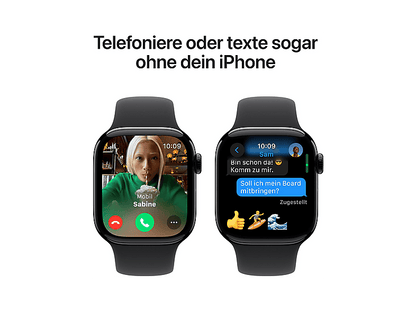 APPLE Watch Series 10 — Smartwatch, Aluminio, Negro, S/M