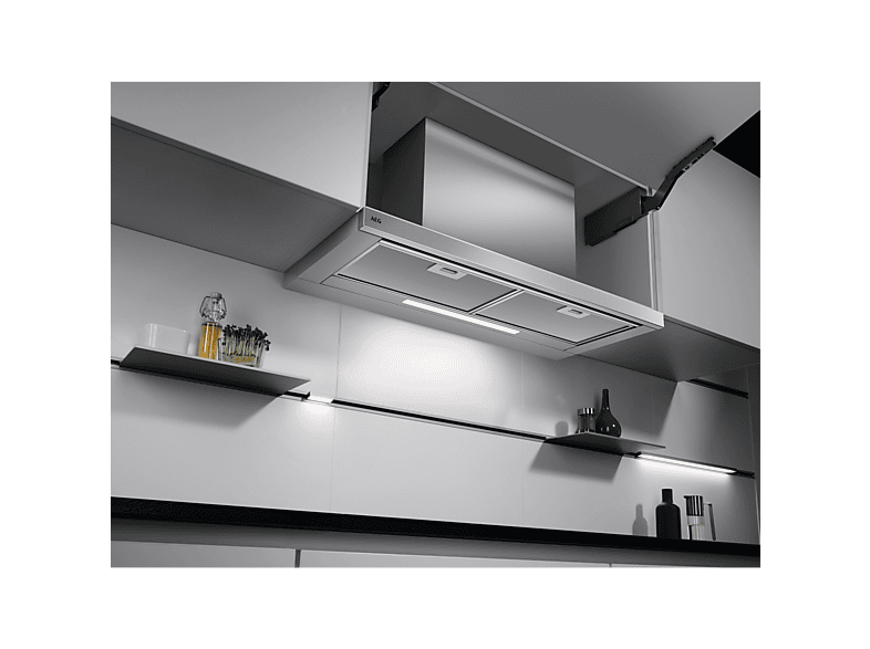 AEG Serie 5000 Extractor DPE5960M — Campana extraíble, 3 velocidades, 445 m³/h, 900 mm, Grey