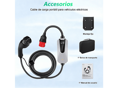 SMORGR 11kW 6m [6-16A — Cargador vehículo eléctrico, Black, 3-Fases]