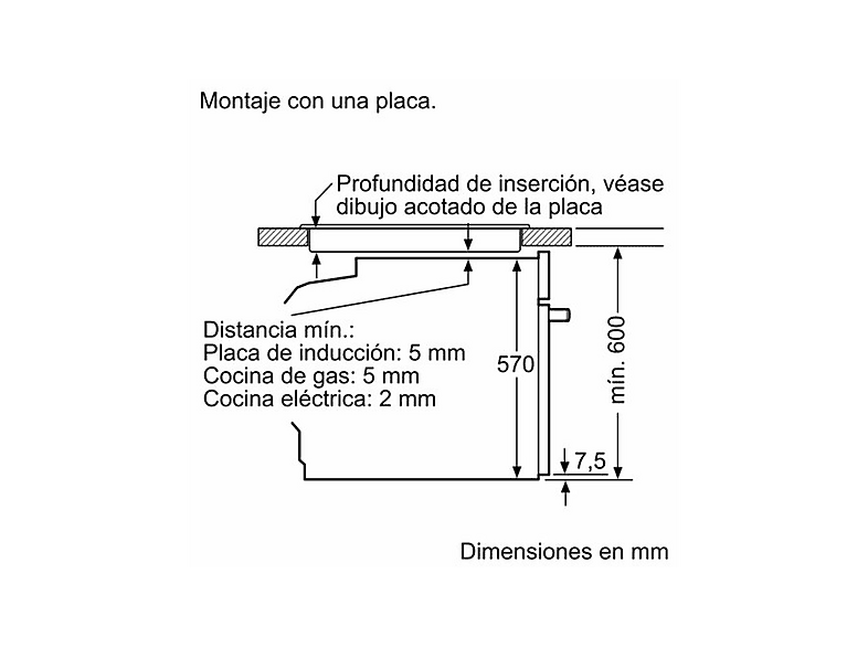 BOSCH HBG578EW7 — Horno multifunción, Integrable, Pirolítico, 59 mm, White