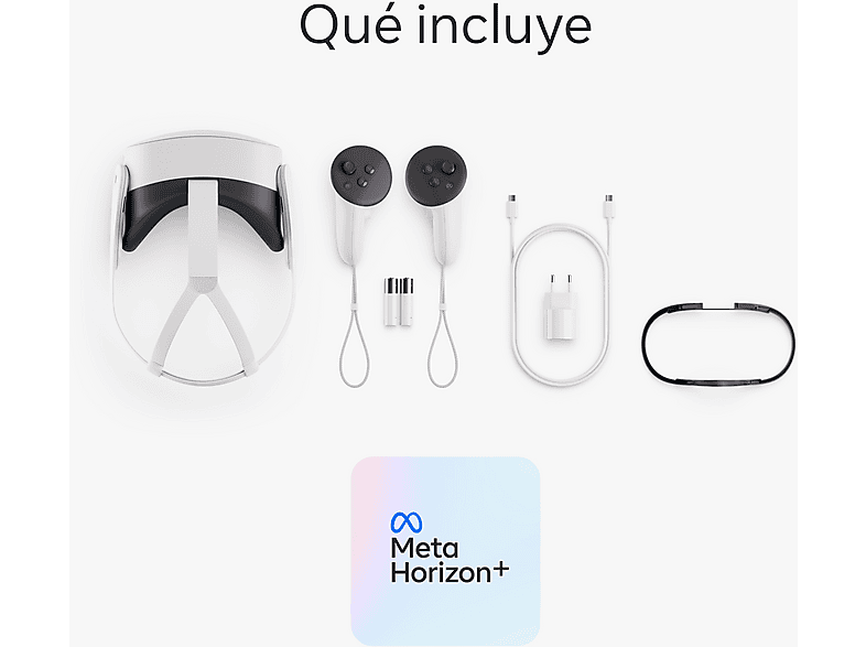 META Quest 3s — Gafas de realidad virtual, 128 GB, 8GB RAM, Blanco, Snapdragon XR2 Gen 2