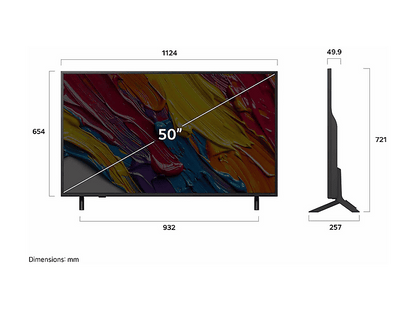 LG 50QNED82A6B.AEU — TV QNED 50", UHD 4K, Procesador Inteligente α7 AI Processor 4K Gen8, Smart TV, DVB-T2 (H.265)
