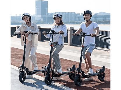 HITWAY H9 — Patinete eléctrico, Pot. máx. 150 W, Carga máx. 50 kg, 2600 mAh, Rojo