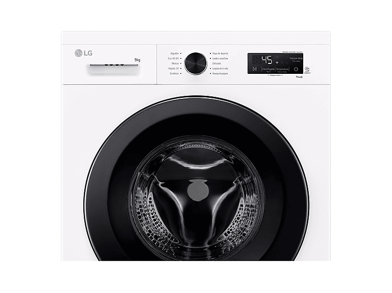LG F4X1009NWK — Lavadora carga frontal, 9 kg, 10 programas, 1400 rpm, AI Direct Drive™