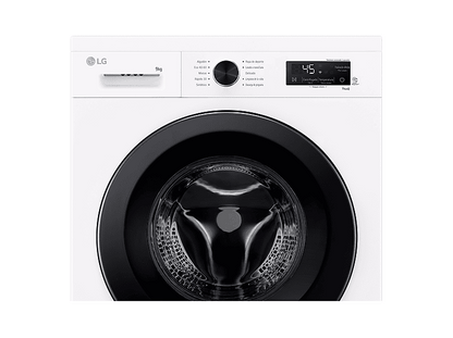 LG F4X1009NWK — Lavadora carga frontal, 9 kg, 10 programas, 1400 rpm, AI Direct Drive™